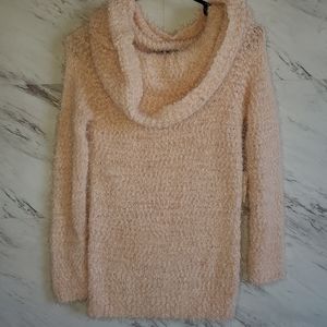 Baby Pink Cowl Neck eyelash sweater LC by Lauren Conrad *New w tags* Sz xs